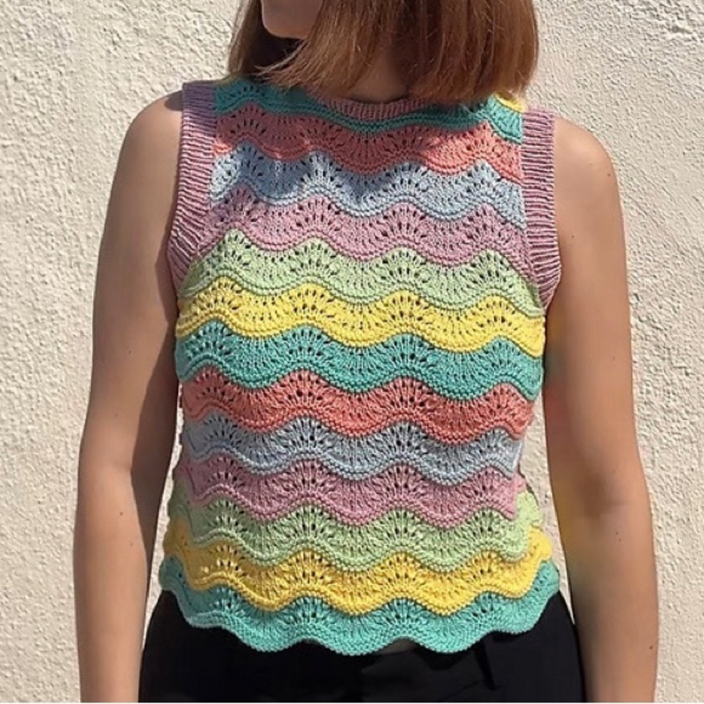 Colorful Crochet Tank Top - Picture 16 of 16